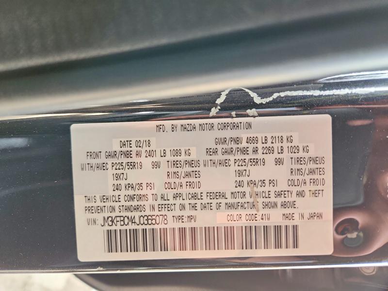 Aukcja sprzedaży 2018 Mazda Cx-5, vin: JM3KFBCM4J0365078, numer aukcji: 52411616
