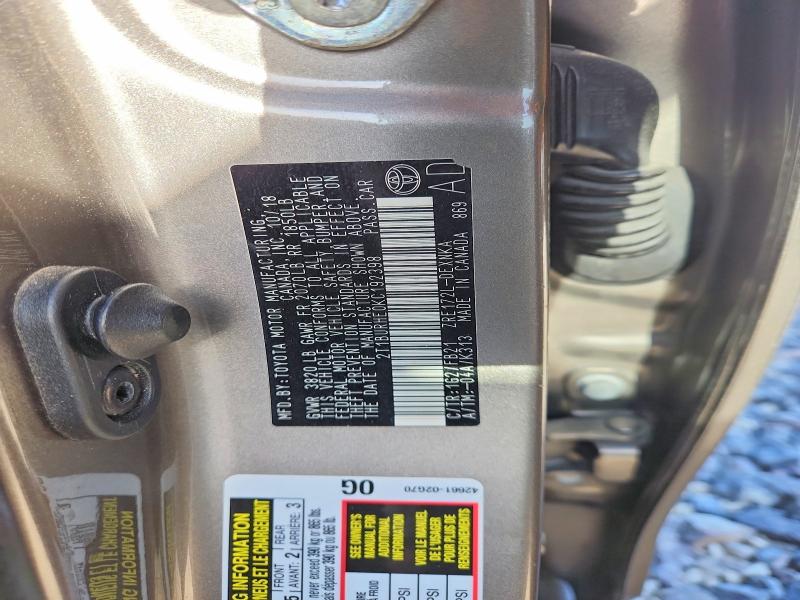53311856 :رقم المزاد ، 2T1BURHE0KC192398 vin ، 2019 Toyota Corolla مزاد بيع