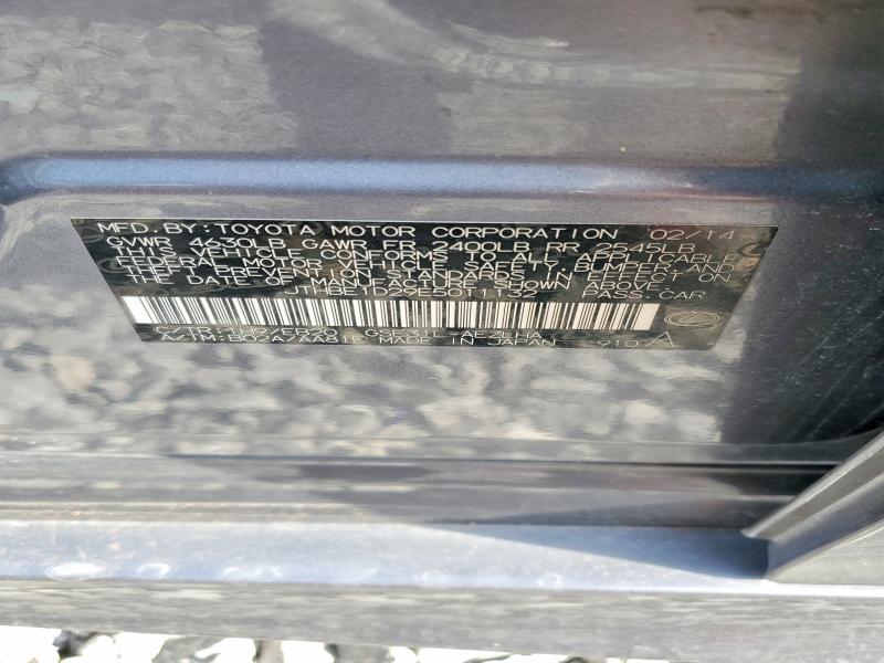 Aukcja sprzedaży 2014 Lexus Is, vin: JTHBE1D29E5011132, numer aukcji: 53042566