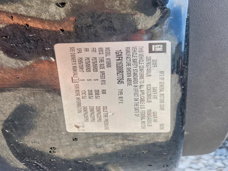 52474606 :رقم المزاد ، 1GNFK16388R277845 vin ، 2008 Chevrolet Suburban مزاد بيع