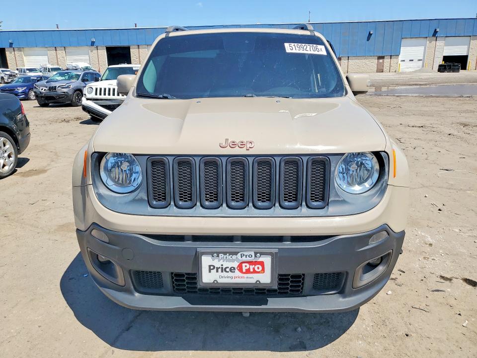 2016 Jeep Renegade მანქანა იყიდება აუქციონზე, vin: ZACCJBBTXGPD49104, აუქციონის ნომერი: 51992706