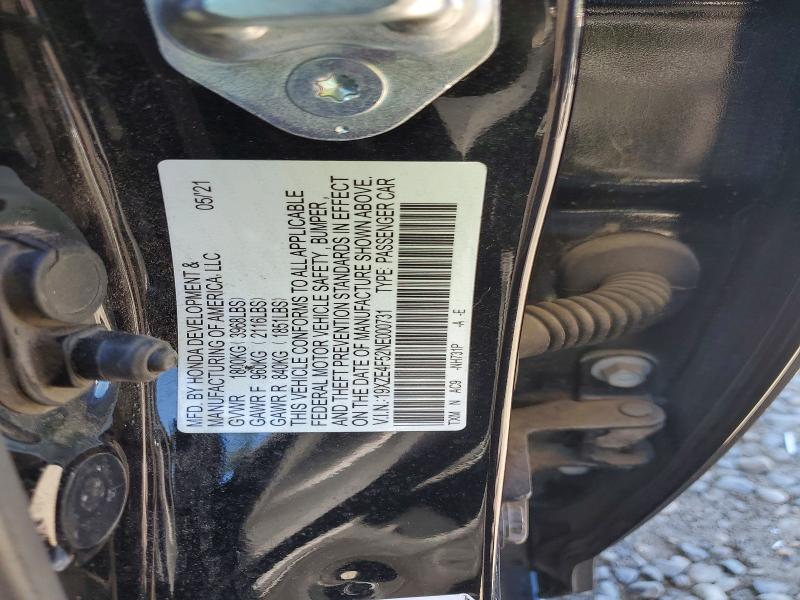 Продажа на аукционе авто 2022 Honda Insight, vin: 19XZE4F52NE000731, номер лота: 54550506