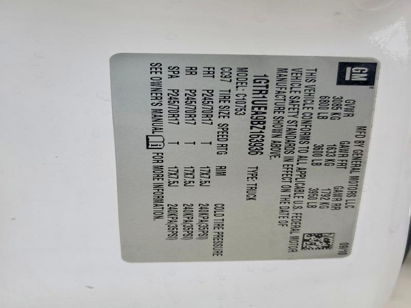 Продаж на аукціоні авто 2011 Gmc Siera15004wd, vin: 1GTR1UEA9BZ163936, номер лоту: 52148696
