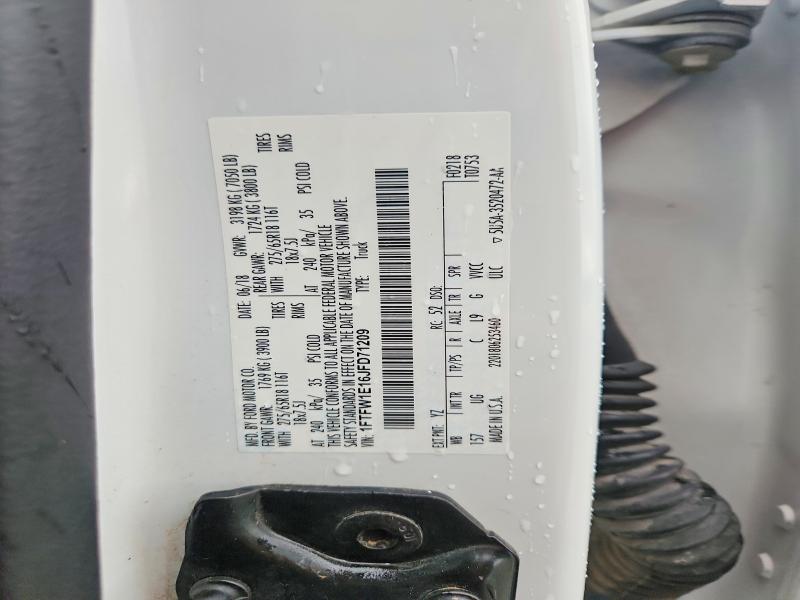 54971656 :رقم المزاد ، 1FTFW1E16JFD71209 vin ، 2018 Ford F150 مزاد بيع