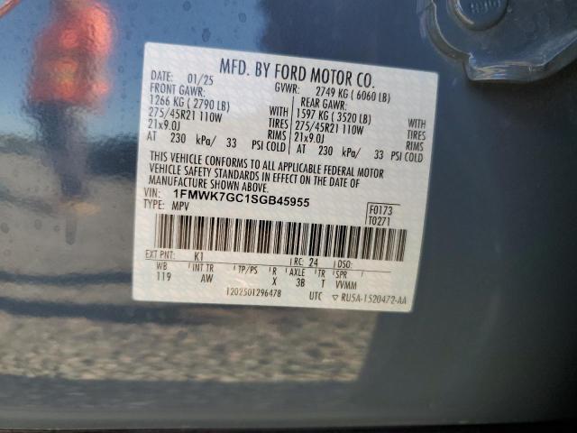 Aukcja sprzedaży 2025 Ford Explorer, vin: 1FMWK7GC1SGB45955, numer aukcji: 52600526