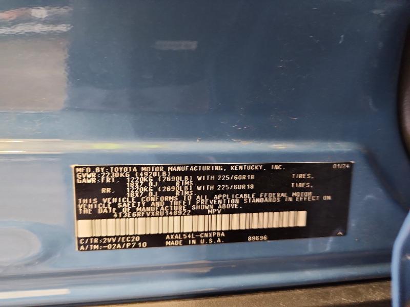 Aukcja sprzedaży 2024 Toyota Rav4, vin: 4T3E6RFVXRU148922, numer aukcji: 54812886