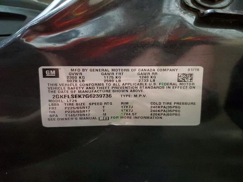 Продаж на аукціоні авто 2016 Gmc Terrain, vin: 2GKFLSEK7G6239736, номер лоту: 54141536