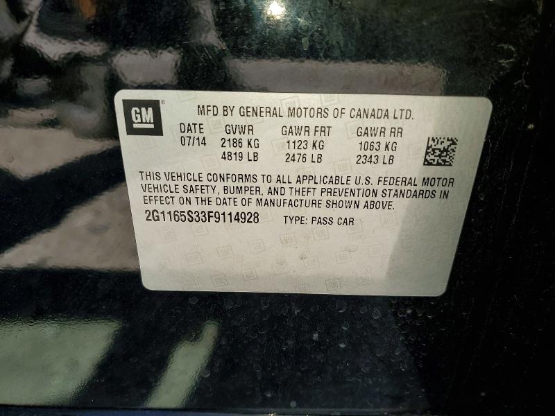 Продажа на аукционе авто 2015 Chevrolet Impala, vin: 2G1165S33F9114928, номер лота: 53464046