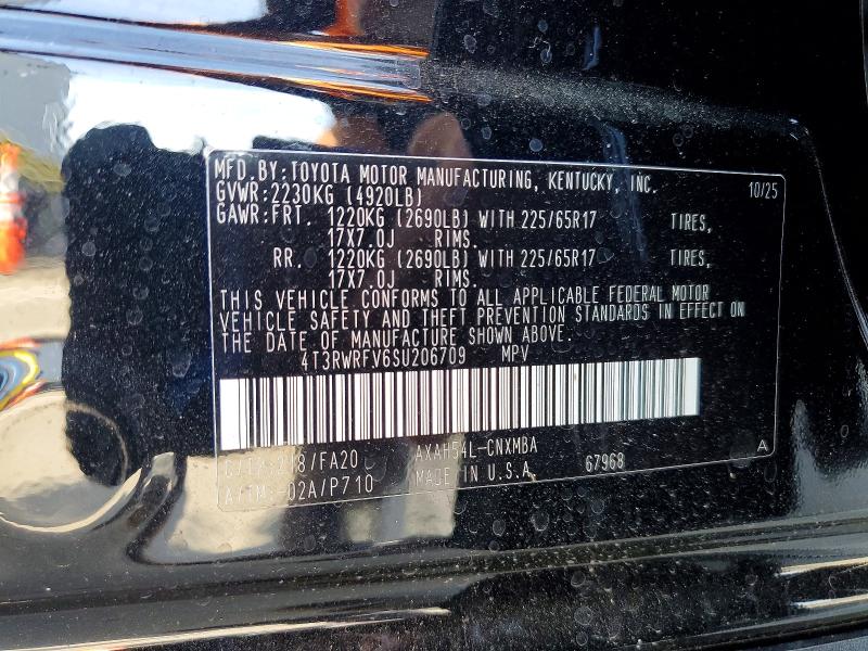Aukcja sprzedaży 2025 Toyota Rav4 Hybrid, vin: 4T3RWRFV6SU206709, numer aukcji: 53314966