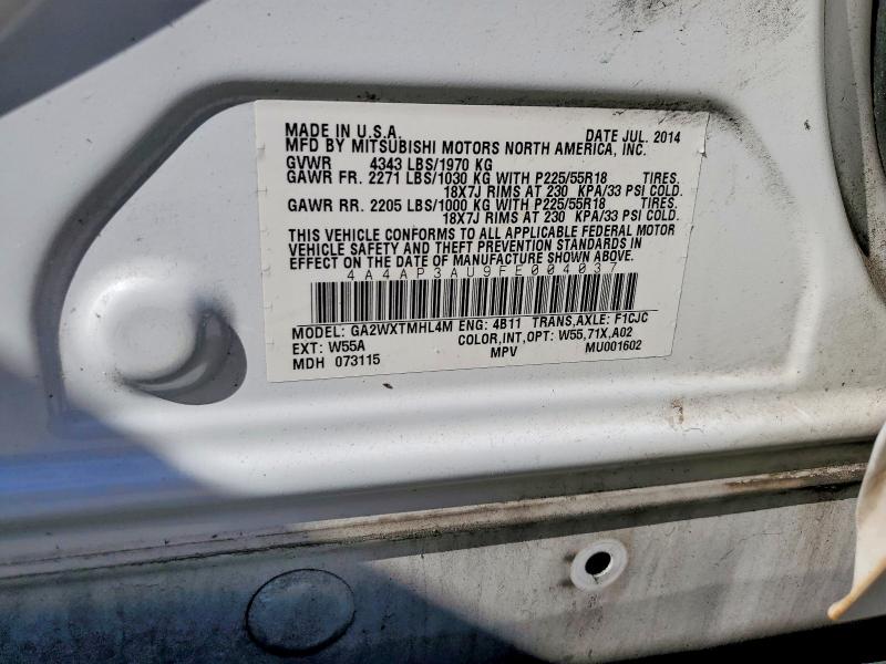 Продаж на аукціоні авто 2015 Mitsubishi Outlander Sport, vin: 4A4AP3AU9FE004037, номер лоту: 52129576