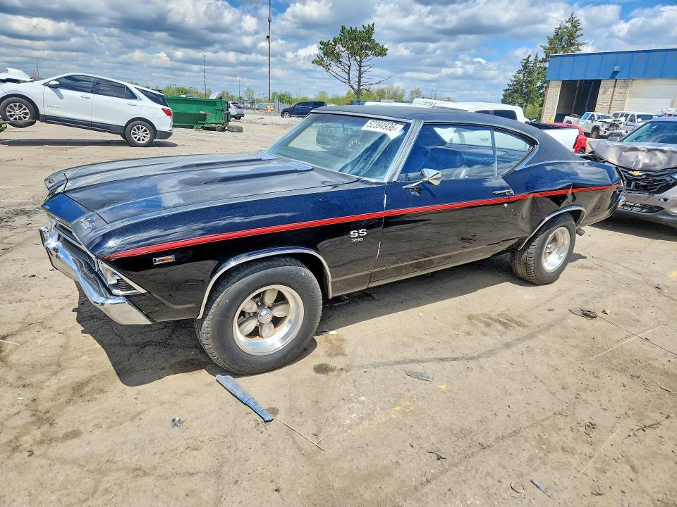 52394936 :رقم المزاد ، 136379K353923 vin ، 1969 Chev Chevelle Malibu Ss 396 مزاد بيع