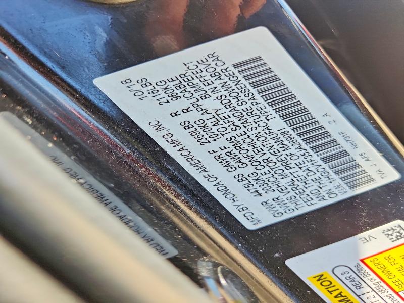 Продаж на аукціоні авто 2018 Honda Accord, vin: 1HGCV1F35JA269081, номер лоту: 52845786