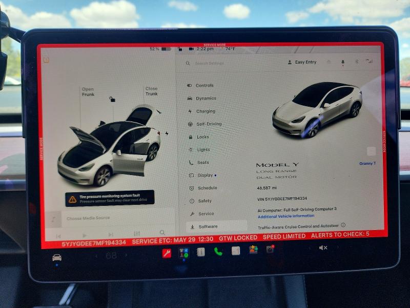 2021 Tesla Model Y მანქანა იყიდება აუქციონზე, vin: 5YJYGDEE7MF194334, აუქციონის ნომერი: 55174896