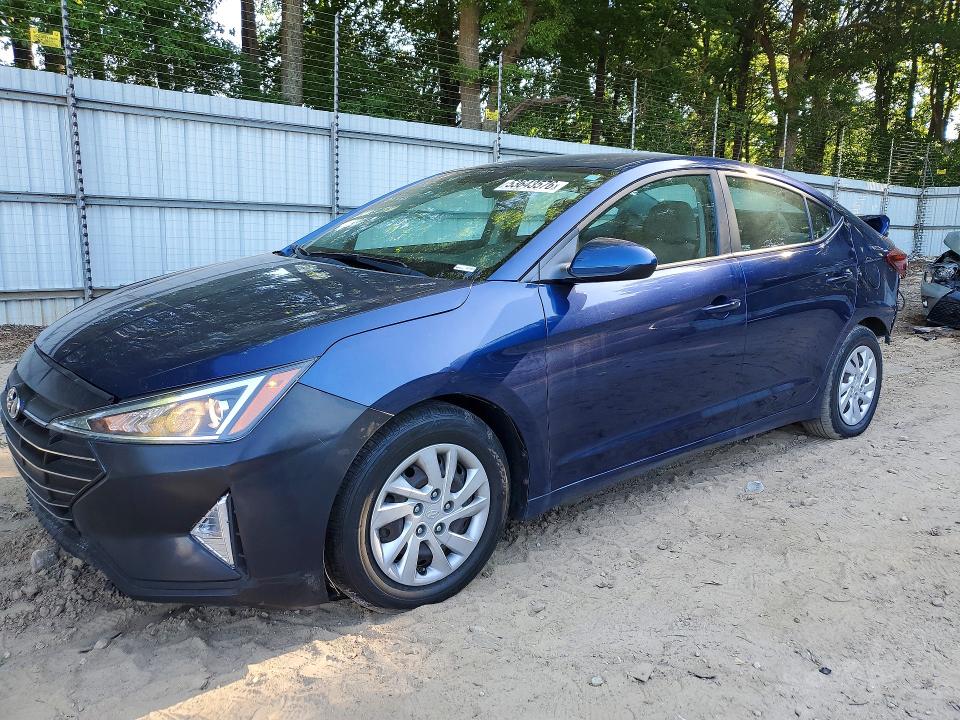 2019 Hyundai Elantra მანქანა იყიდება აუქციონზე, vin: 5NPD74LF5KH496939, აუქციონის ნომერი: 53643576