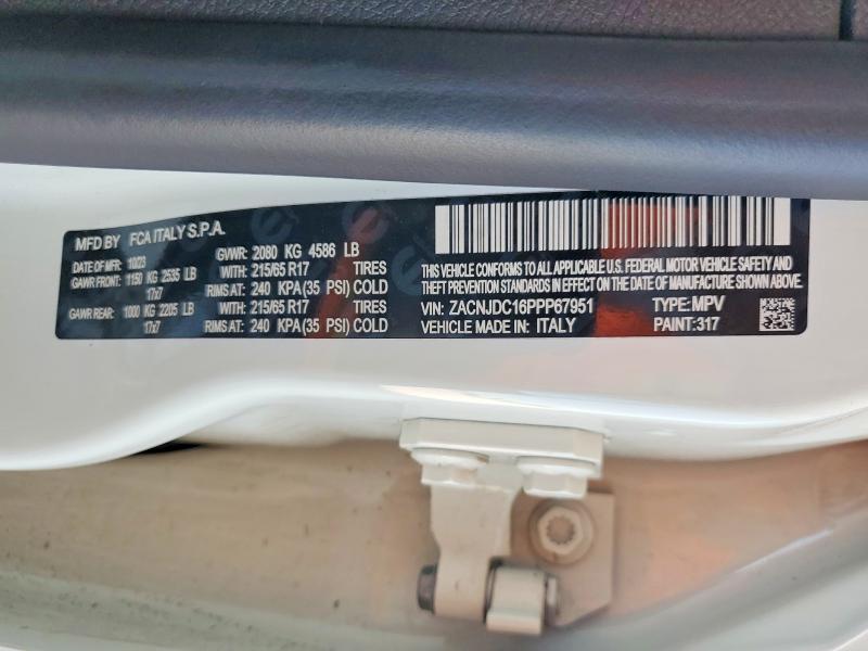 Продажа на аукционе авто 2023 Jeep Renegade, vin: ZACNJDC16PPP67951, номер лота: 55245786