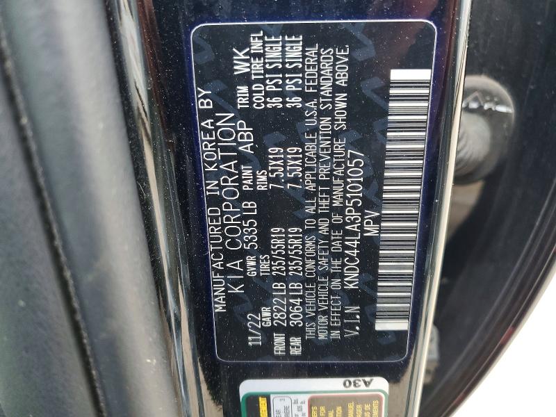 54151406 :رقم المزاد ، KNDC44LA3P5101057 vin ، 2023 Kia Ev6 مزاد بيع