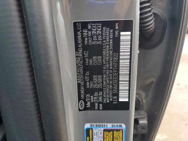 Продаж на аукціоні авто 2026 Hyundai Tucson, vin: 5NMJB3DE9TH711822, номер лоту: 53752216