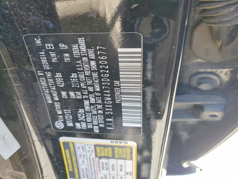 Auction sale of the 2013 Kia Optima, vin: 5XXGM4A73DG220677, lot number: 54400906