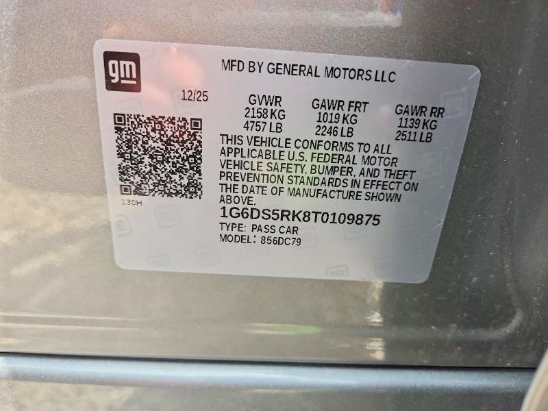 Aukcja sprzedaży 2026 Cadillac Ct5, vin: 1G6DS5RK8T0109875, numer aukcji: 53790116
