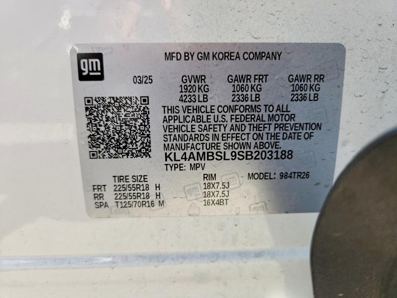 Продажа на аукционе авто 2025 Buick Encore Gx, vin: KL4AMBSL9SB203188, номер лота: 51572456