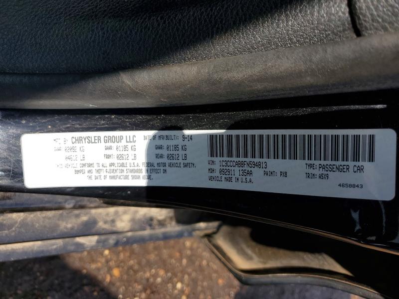 Aukcja sprzedaży 2015 Chrysler 200, vin: 1C3CCCAB8FN594813, numer aukcji: 54090006