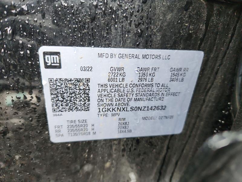 Продажа на аукционе авто 2022 Gmc Acadia, vin: 1GKKNXLS0NZ142632, номер лота: 54203886
