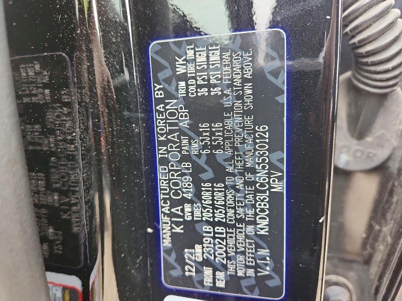 Aukcja sprzedaży 2022 Kia Niro, vin: KNDCB3LC6N5530126, numer aukcji: 54321796