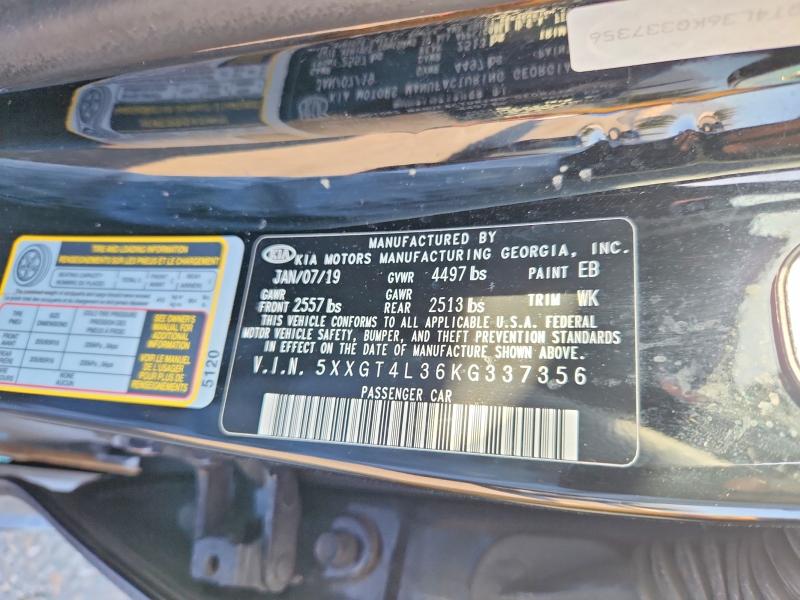 Aukcja sprzedaży 2019 Kia Optima, vin: 5XXGT4L36KG337356, numer aukcji: 54346796
