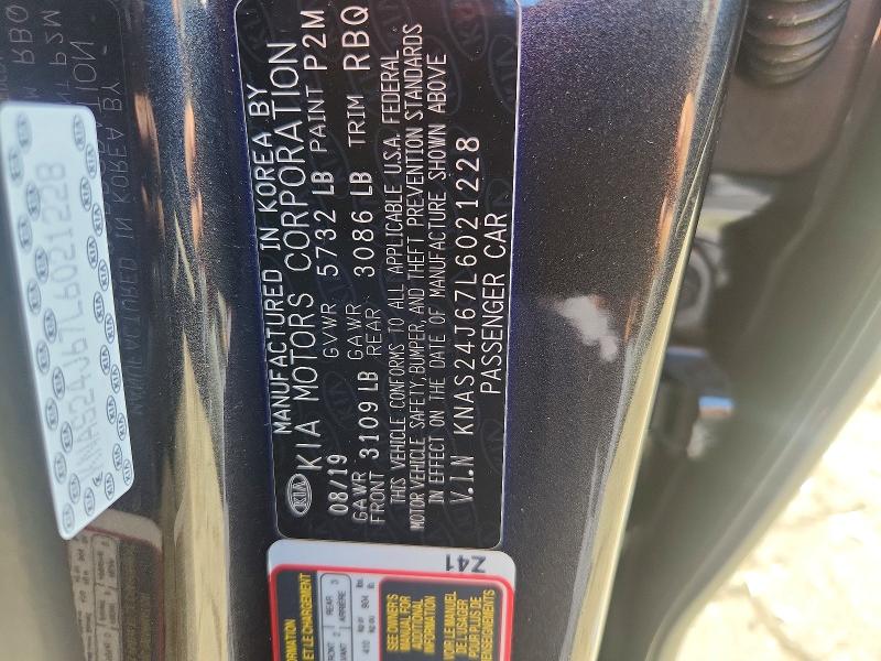 Продаж на аукціоні авто 2020 Kia K900, vin: KNAS24J67L6021228, номер лоту: 53252476