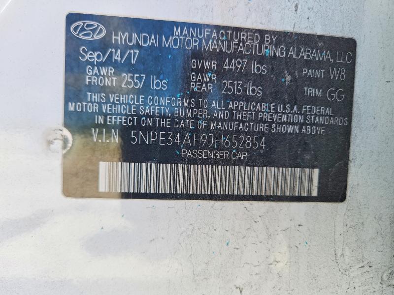 Продажа на аукционе авто 2018 Hyundai Sonata, vin: 5NPE34AF9JH652854, номер лота: 53881516