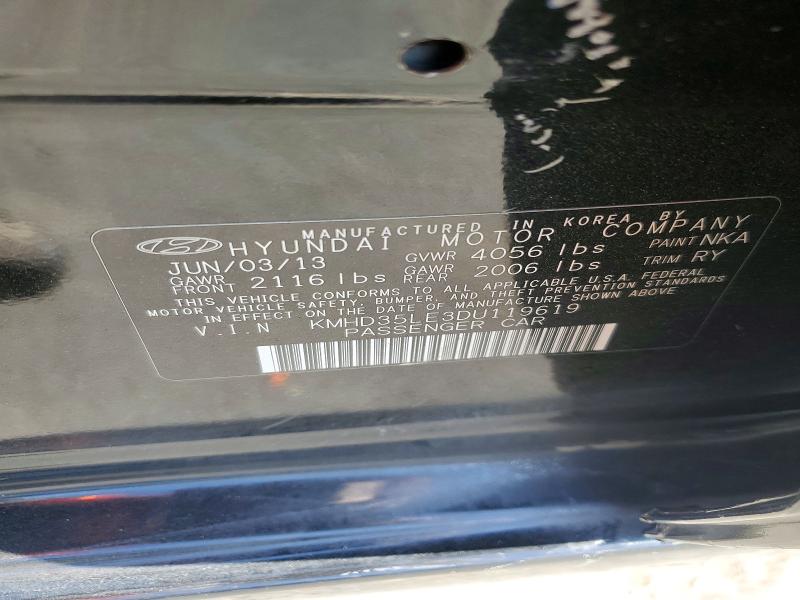 52209636 :رقم المزاد ، KMHD35LE3DU119619 vin ، 2013 Hyundai Elantra Gt مزاد بيع