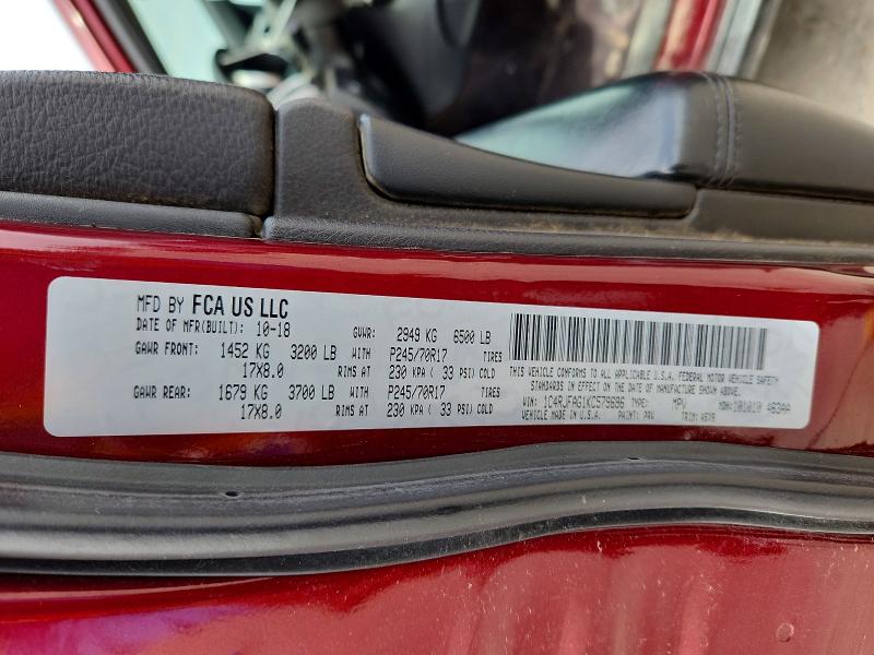 Aukcja sprzedaży 2019 Jeep Grand Cherokee, vin: 1C4RJFAG1KC579696, numer aukcji: 52365526