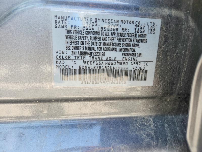 Aukcja sprzedaży 2024 Nissan Sentra, vin: 3N1AB8BV4RY223198, numer aukcji: 53422496
