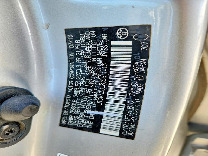 Продаж на аукціоні авто 2013 Toyota Prius, vin: JTDKN3DU8D5611413, номер лоту: 53634526