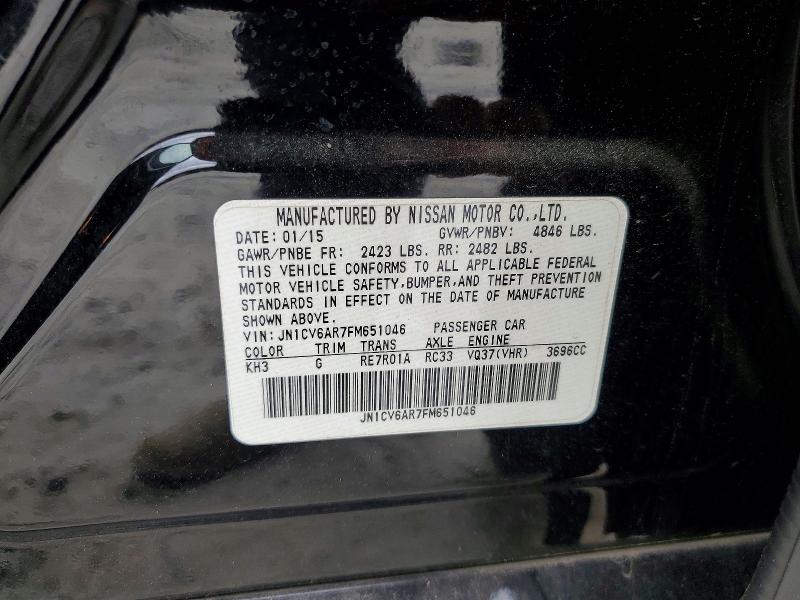 Aukcja sprzedaży 2015 Infiniti Q40, vin: JN1CV6AR7FM651046, numer aukcji: 52263666