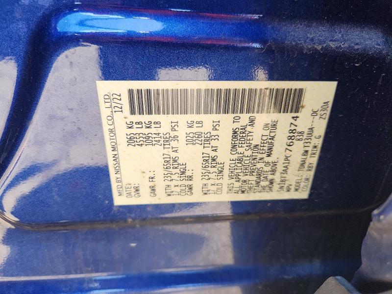 Aukcja sprzedaży 2023 Nissan Rogue, vin: 5N1BT3AA1PC768874, numer aukcji: 55042656
