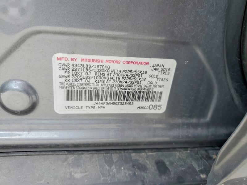 Продаж на аукціоні авто 2016 Mitsubishi Outlander Sport, vin: JA4AP3AW5GZ028493, номер лоту: 54351266