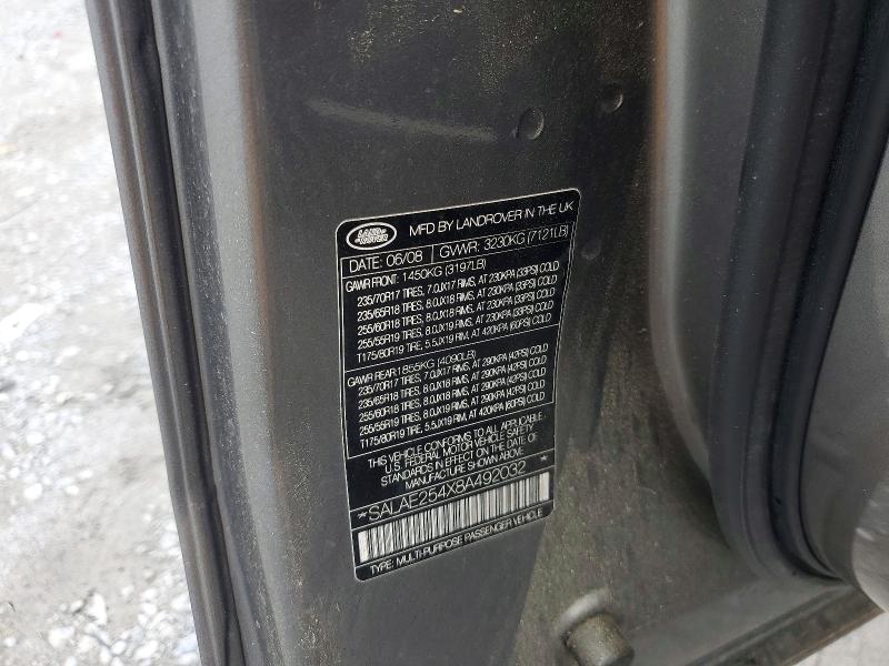 Продаж на аукціоні авто 2008 Land Rover Lr3, vin: SALAE254X8A492032, номер лоту: 52869806