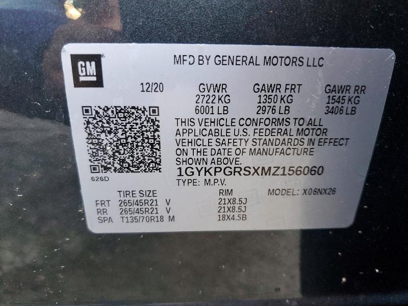 Aukcja sprzedaży 2021 Cadillac Xt6, vin: 1GYKPGRSXMZ156060, numer aukcji: 53604646