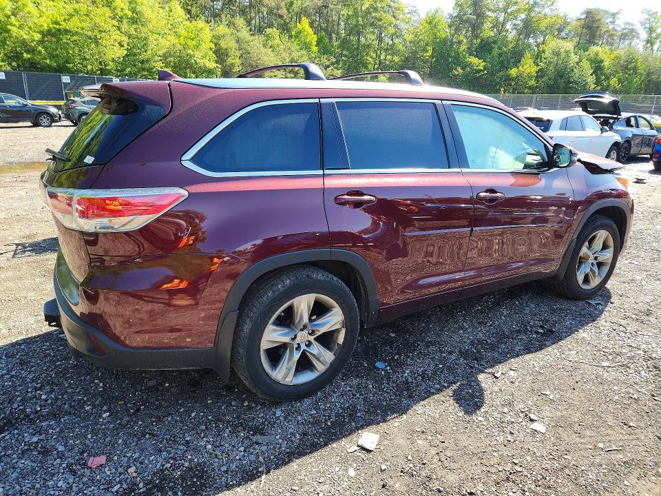 2014 Toyota Highlander მანქანა იყიდება აუქციონზე, vin: 5TDDKRFH9ES005747, აუქციონის ნომერი: 52991686