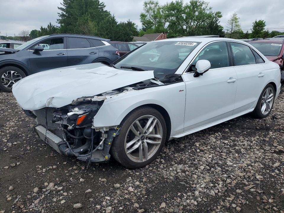 2024 Audi A4 მანქანა იყიდება აუქციონზე, vin: WAUEAAF40RN008907, აუქციონის ნომერი: 52658206