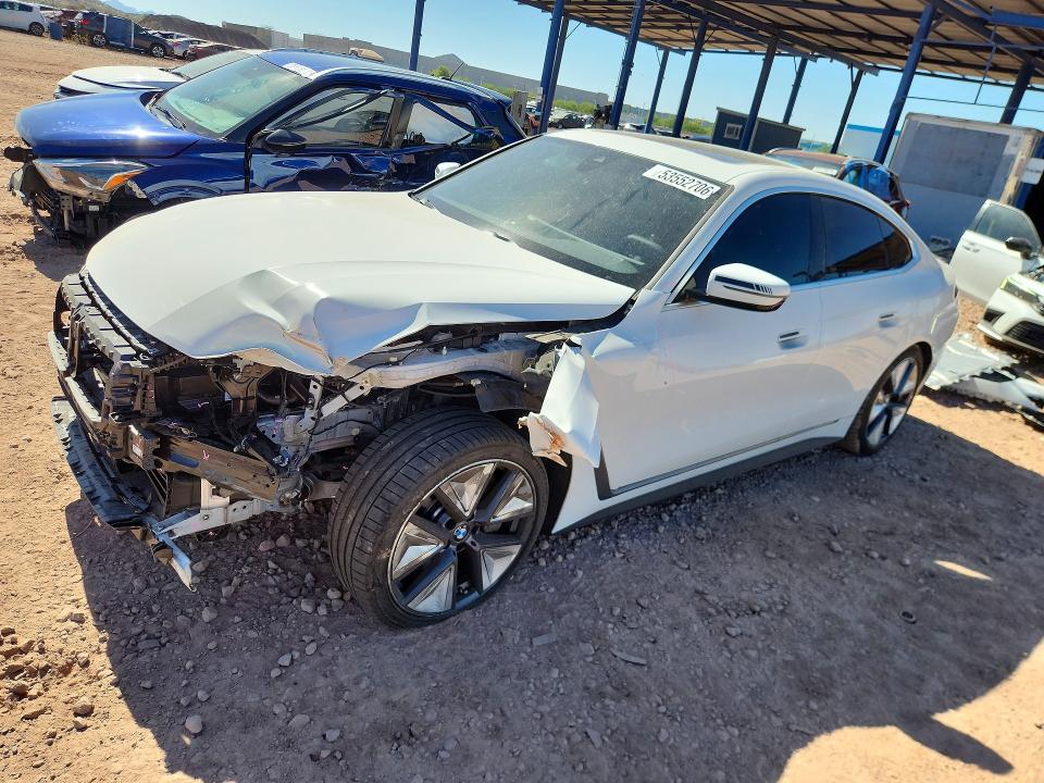 2025 Bmw I4 მანქანა იყიდება აუქციონზე, vin: WBY23HD05SFU10865, აუქციონის ნომერი: 53552706