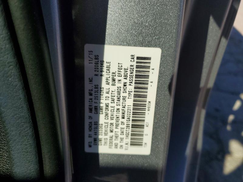 2016 Honda Accord მანქანა იყიდება აუქციონზე, vin: 1HGCT2B91GA002311, აუქციონის ნომერი: 53235826