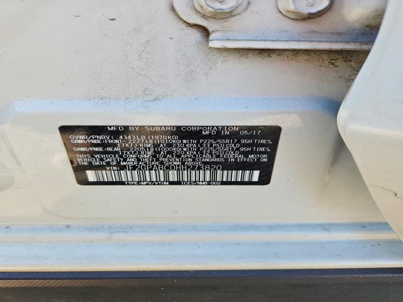 55108406 :رقم المزاد ، JF2GPABC0HH273820 vin ، 2017 Subaru Crosstrek مزاد بيع