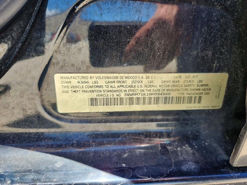 Aukcja sprzedaży 2008 Volkswagen Jetta, vin: 3VWRM71K18M094948, numer aukcji: 53226986