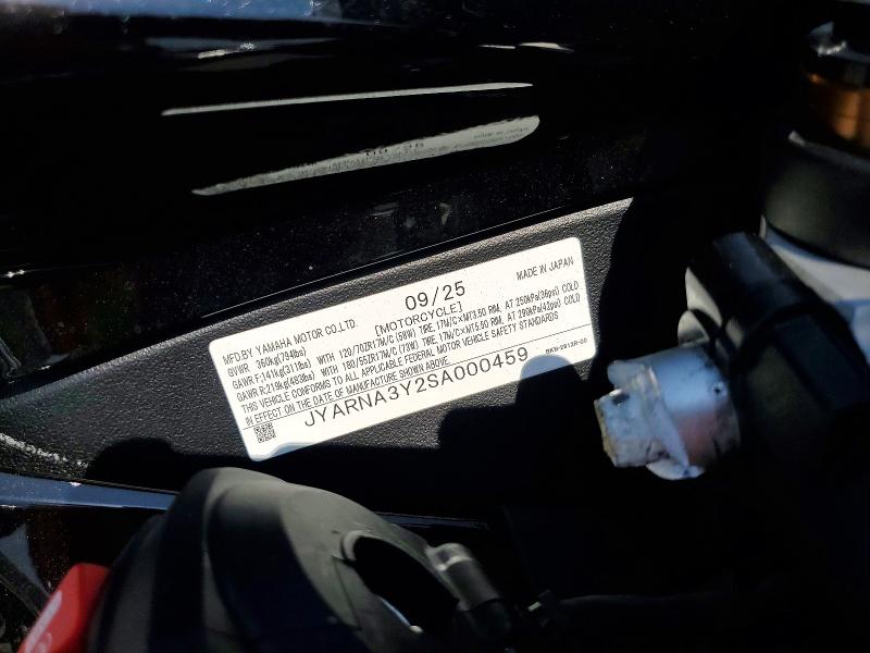 Продажа на аукционе авто 2025 Yamaha Yzf890, vin: JYARNA3Y2SA000459, номер лота: 52006746