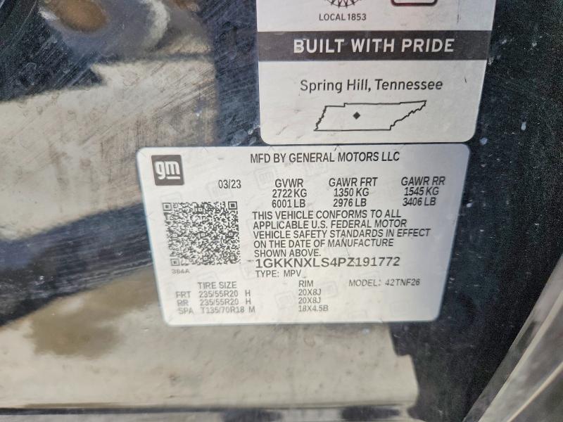 2023 Gmc Acadia მანქანა იყიდება აუქციონზე, vin: 1GKKNXLS4PZ191772, აუქციონის ნომერი: 53035156