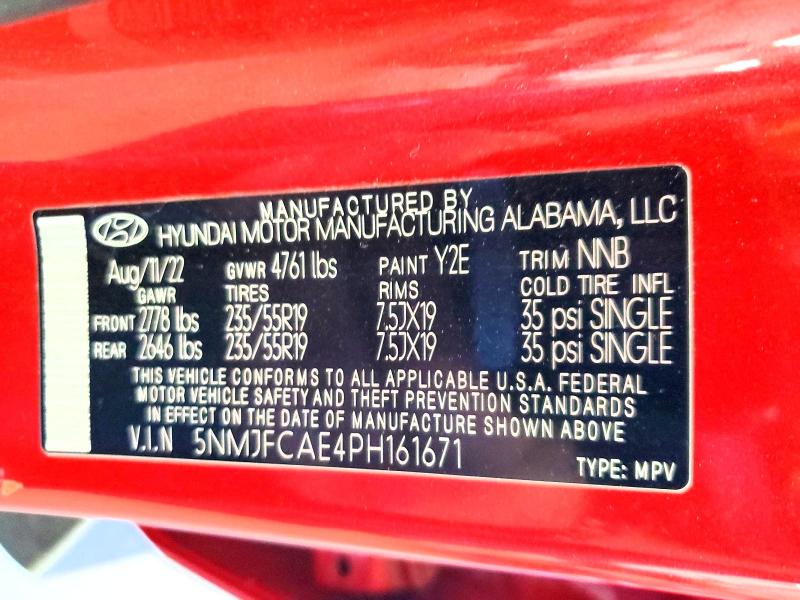 2023 Hyundai Tucson მანქანა იყიდება აუქციონზე, vin: 5NMJFCAE4PH161671, აუქციონის ნომერი: 53258366