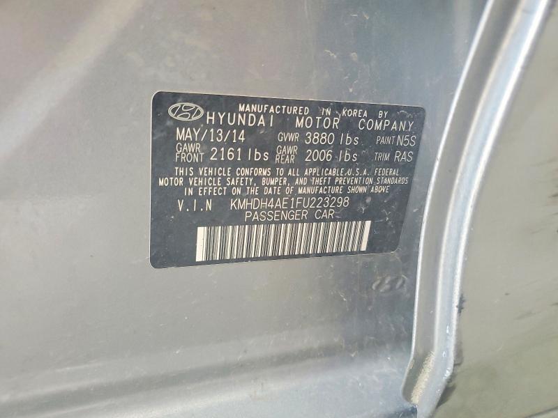 Продажа на аукционе авто 2015 Hyundai Elantra 4d, vin: KMHDH4AE1FU223298, номер лота: 54728546