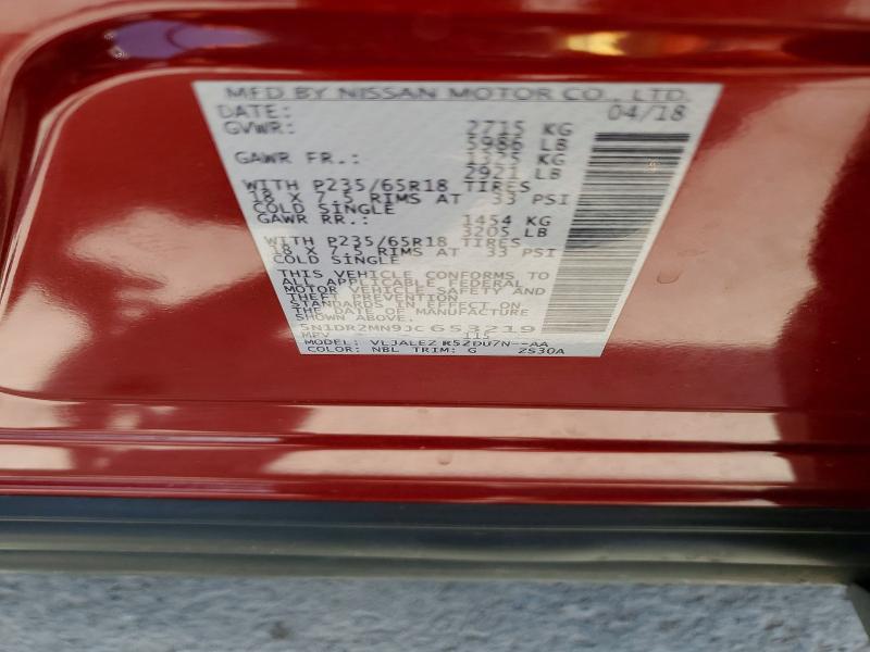 Продаж на аукціоні авто 2018 Nissan Pathfinder, vin: 5N1DR2MN9JC653219, номер лоту: 53894616